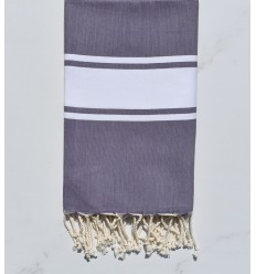 beach towel flat pale dark purple