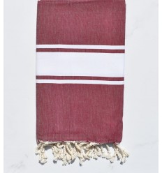 Fouta plate pourpre