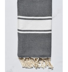 beach towel flat slate gray, clear