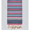 5 couleurs rose, bleu denim, blanc, bleu clair et mauve foncé