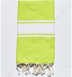 beach towel  flat chartreuse green