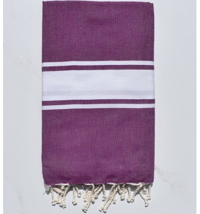 beach towel flat  purple