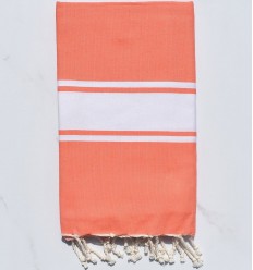 flat coral beach towel