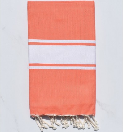 flat coral beach towel
