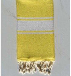 platt strandhandduk gul fluo ljust