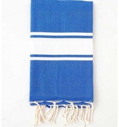 beach towel flat blue