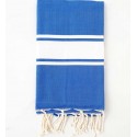 beach towel flat blue