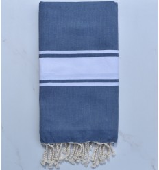 beach towel flat blue turquin way