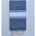 beach towel flat blue turquin way