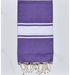 Beach towel flat purple amethyst