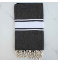 Beach towel flat dark slate gray