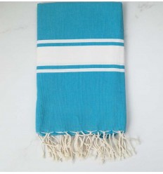 Beach towel flat blue atoll