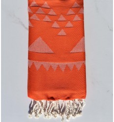 Fouta bohémian orange 2