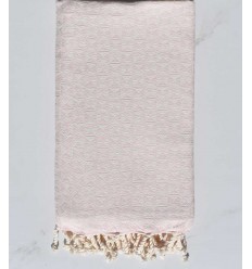 beach towel flat butterfly light pink