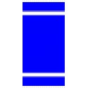 Fouta brodée Bleu