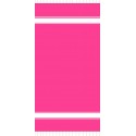 Fouta brodée Fushia