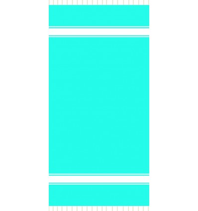 Fouta brodée Turquoise