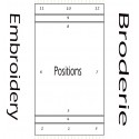 Fouta brodée Position