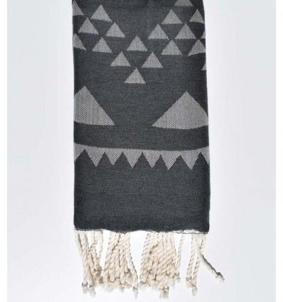 bohemian beach towel slate gray