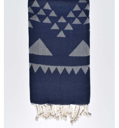 bohemian beach towel blue night