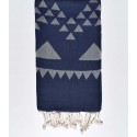 bohemian beach towel blue night
