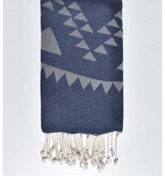 bohemian beach towel blue turquin