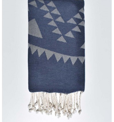 bohemian beach towel blue turquin