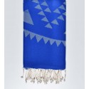 bohemian beach towel Royal blue
