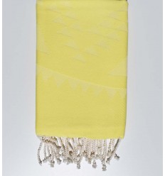 fouta bohémian jaue citron