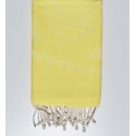 fouta bohémian jaue citron