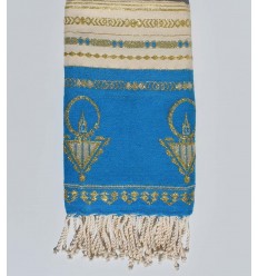 Fouta khlela bleu azur