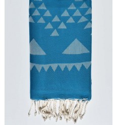 Beach towel bohemian light smoked blue