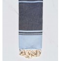 Strandtuch RAF-RAF Mitternachtsblau und Himmelblau