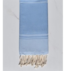 toalha de praia RAF-RAF centáurea azul e céu azul