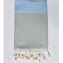 telo mare lurex favo blu maya