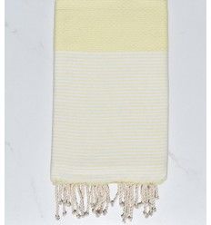 fouta plate jaune beurre