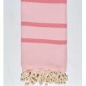 Beach towel chevron dark pink and dragee pink