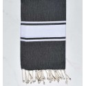beach towel flat dark blue