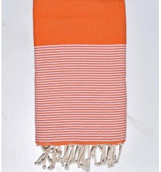 honeycomb bright orange fouta