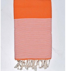 honeycomb bright orange fouta