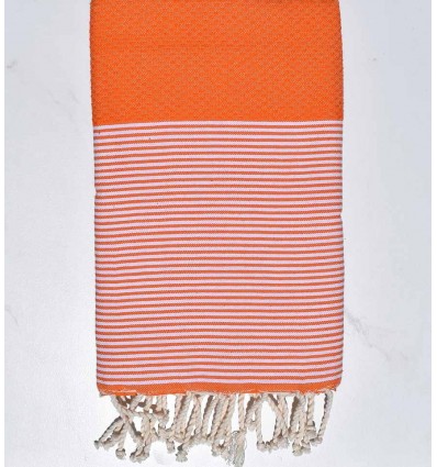 honeycomb bright orange fouta