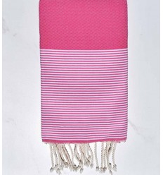 Beach towel pink carmine