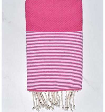 Beach towel pink carmine