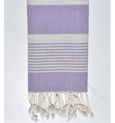 beach towel Arthur purple with stripes