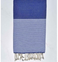 Strandtuch Wabe Ultramarinblau