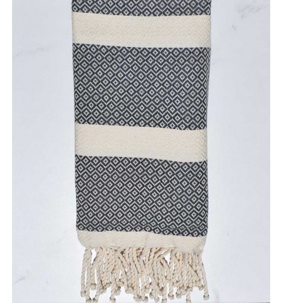 Chevron gris plomb foncé