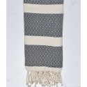 Chevron gris plomb foncé