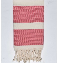 Fouta chevron couleur incarnadin