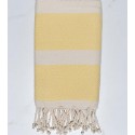 chevron light yellow pale beach towel