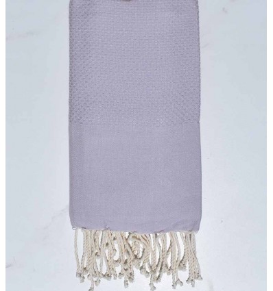plain honeycomb Pale lavender beach towel